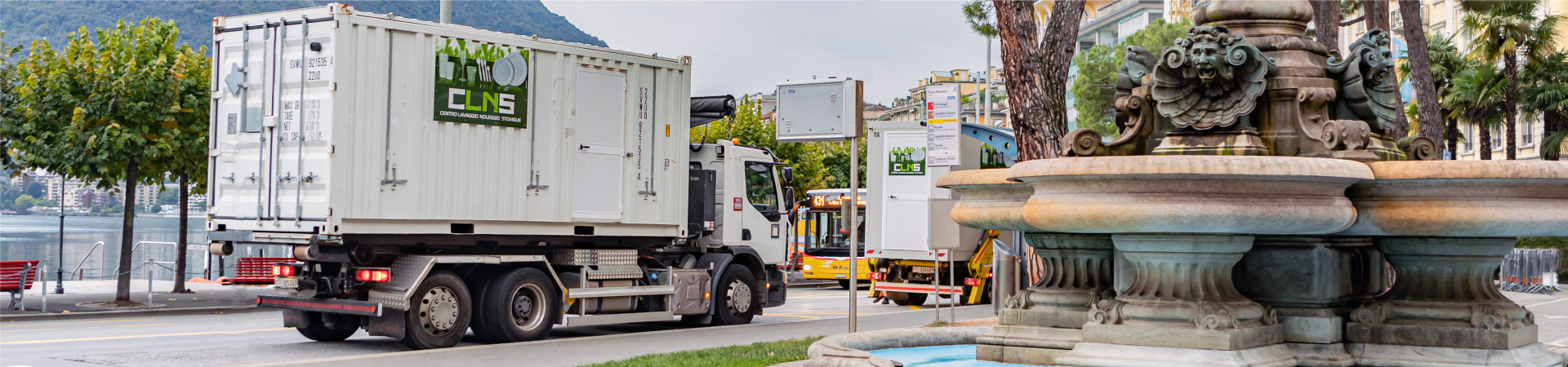 Camion CLNS lungolago Lugano